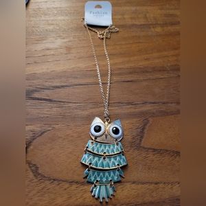 Cute owl pendant necklace